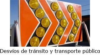 Desvíos de tránsito y transporte pblico para los prximos días.