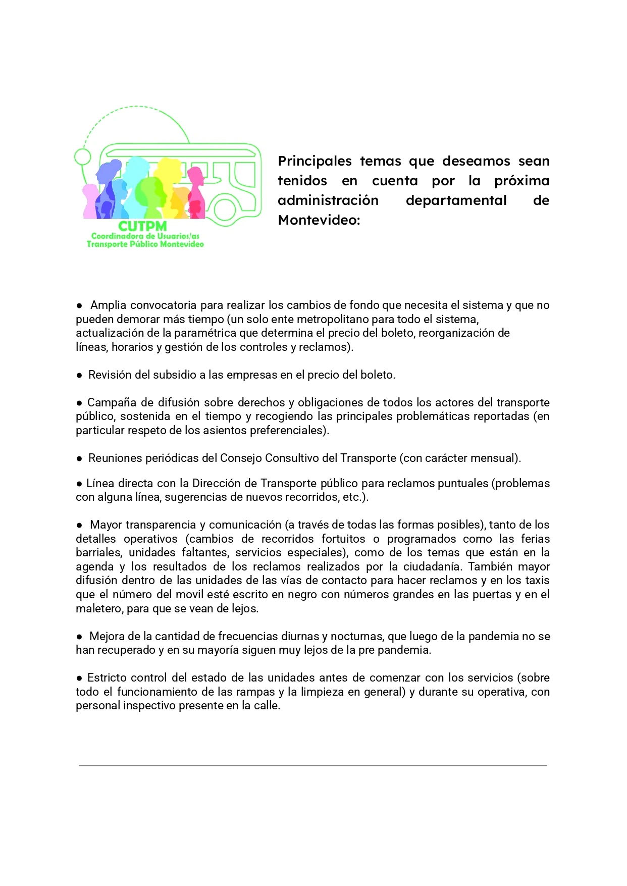 Presentación a candidatos a la IM