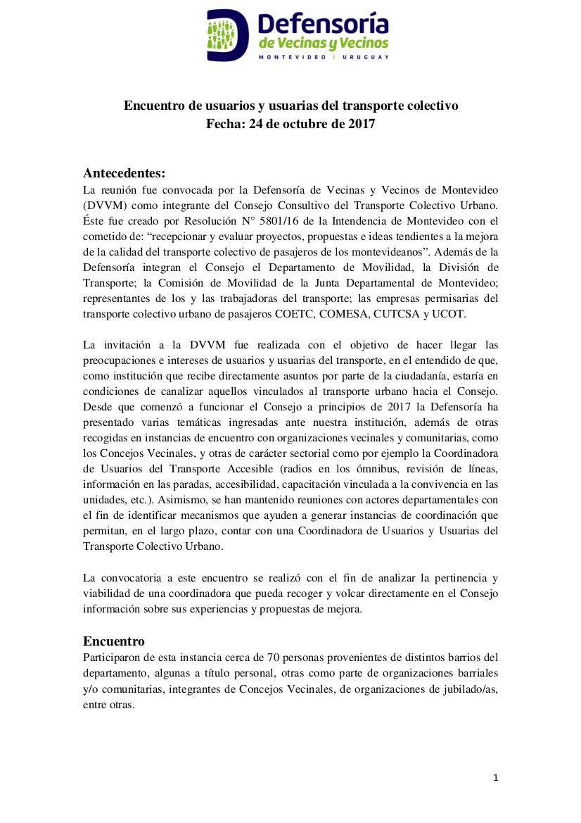 Informe Encuentro Usuarios