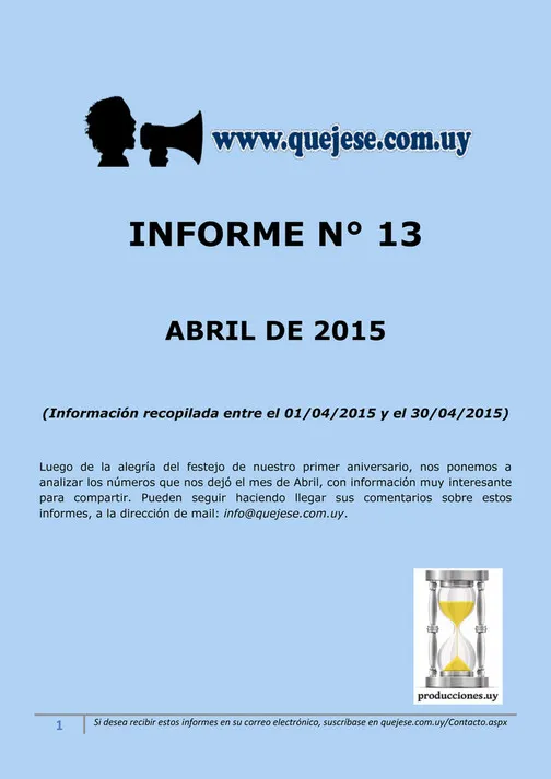 Informe 13