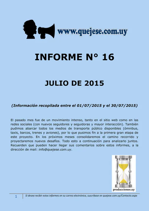 Informe 16